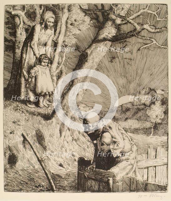 He Was Imprisoned, 1888. Creator: William Strang.