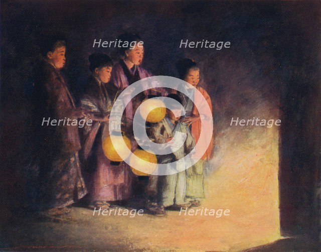 'By the Light of the Lantern', c1887, (1901). Artist: Mortimer L Menpes.