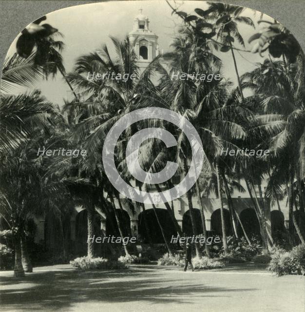 'A Metropolitan Hotel Beside the Sands of Waikiki, the Royal Hawaiian, near Honolulu, Hawaii', c1930 Creator: Unknown.