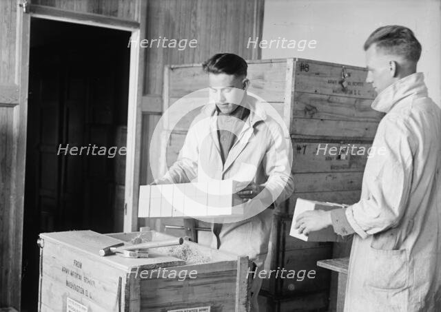 Army, U.S. Army Medical School; Typhoid Vaccine, 1917. Creator: Harris & Ewing.