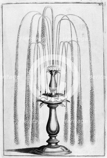 Ornamental fountain design, 1664. Artist: Georg Andreas Bockler