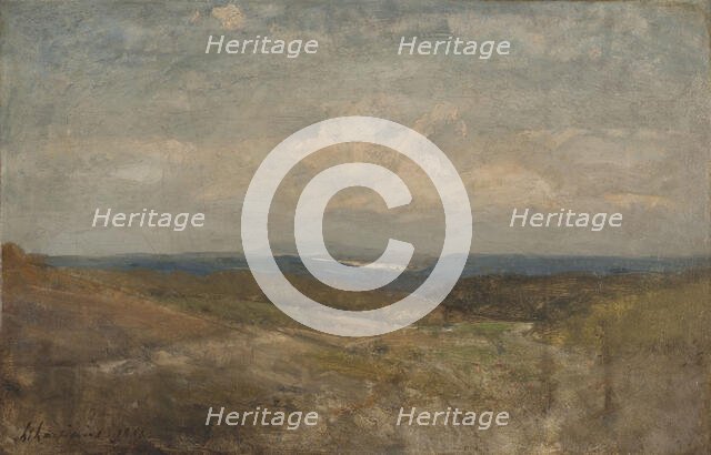 Paysage de collines, 1858. Creator: Henri-Joseph Harpignies.