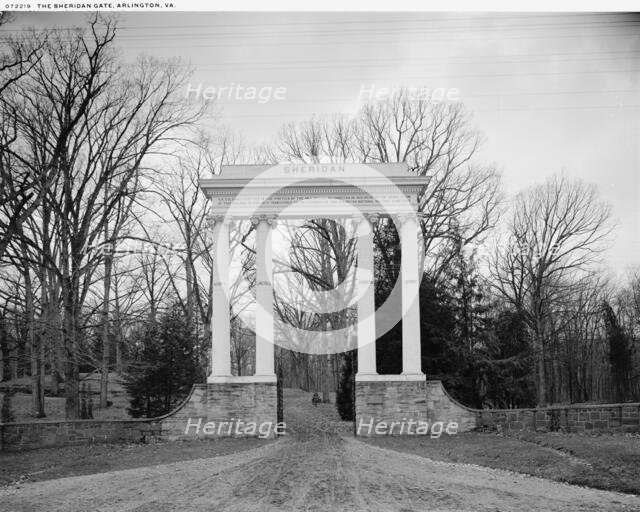 The Sheridan Gate, Arlington, Va., between 1900 and 1920. Creator: Unknown.