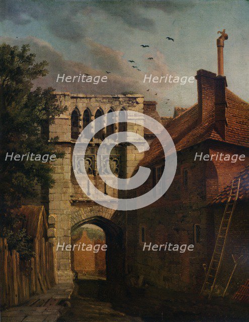'West Gate, Winchester', 1779. Artist: Michael Angelo Rooker.