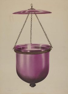 Hanging Lamp, 1935/1942. Creator: Isidore Steinberg.