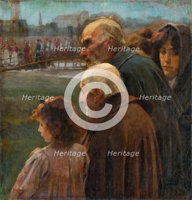 Composition with figures, 1890. Creator: Teodor Zemplényi.