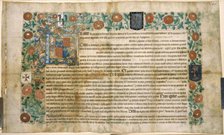 Letter of confraternity, 1508.  Creator: Unknown.