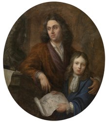 The Sculptor Willem Kerricx and his Son Willem Ignatius. Creator: Jacob Denys.