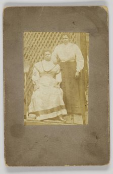 Photographic print of two women, early 20th century. Creator: Unknown.