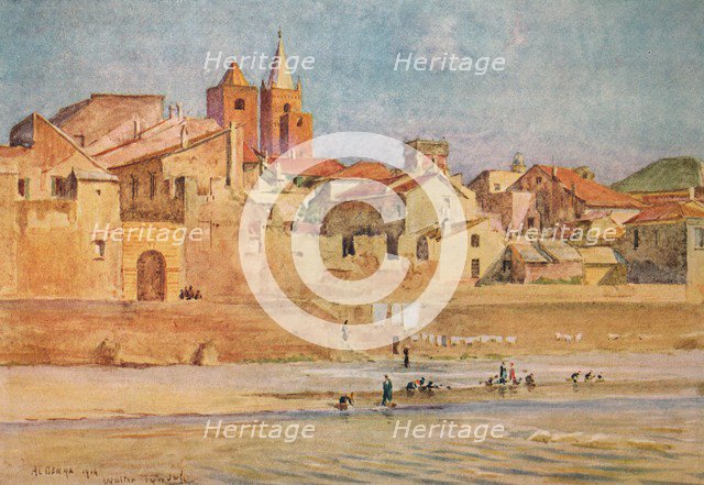'Albenga from the Centa', c1910, (1912). Artist: Walter Frederick Roofe Tyndale.