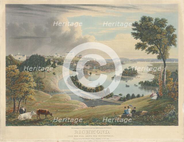 Richmond: From the Hill above the Waterworks, published 1834. Creator: William James Bennett.