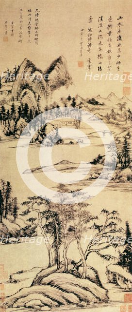 Illustration to the Poem by Lin Hejing, 1614. Creator: Dong Qichang (1555-1636).