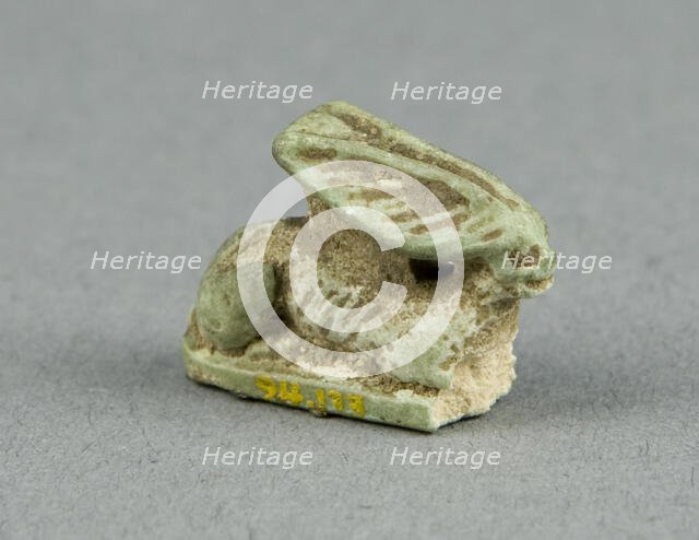 Amulet of a Cape Hare, Egypt, Late Period, Dynasties 26-31 (664-332 BCE). Creator: Unknown.