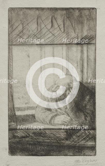 Evening at the Window. Creator: Alphonse Legros (French, 1837-1911).