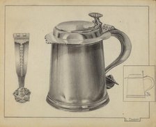 Silver Tankard, c. 1936. Creator: Leo Drozdoff.