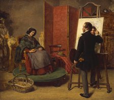 The Sleeping Model, 1853. Creator: William Powell Frith.