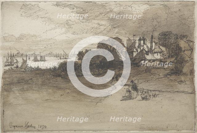 An Essex Farm, 1874. Creator: Francis Seymour Haden (British, 1818-1910).