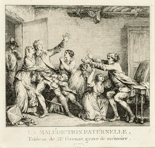 Paternal Curse, 1777-78. Creator: Jean-Michel Moreau.