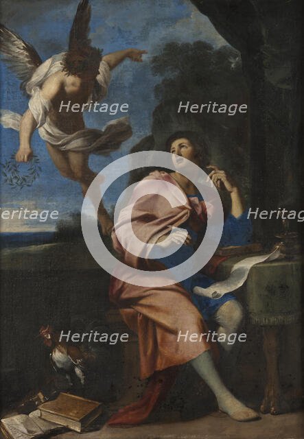 Allegory over Poetry, mid-17th century. Creator: Giovanni Francesco Romanelli.