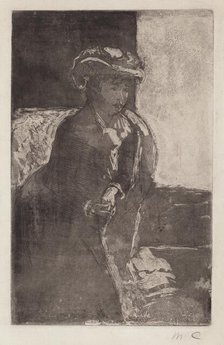 The Corner of the Sofa (No. 3), c. 1879. Creator: Mary Cassatt.