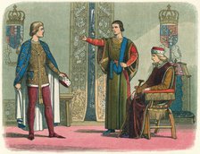 'Henry VI and the Dukes of York and Somerset', 1450 (1864). Artist: James William Edmund Doyle.