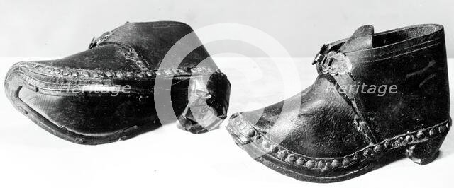 Lancastershire Clogs (Children's Shoes), England, 1875/1900. Creator: Unknown.