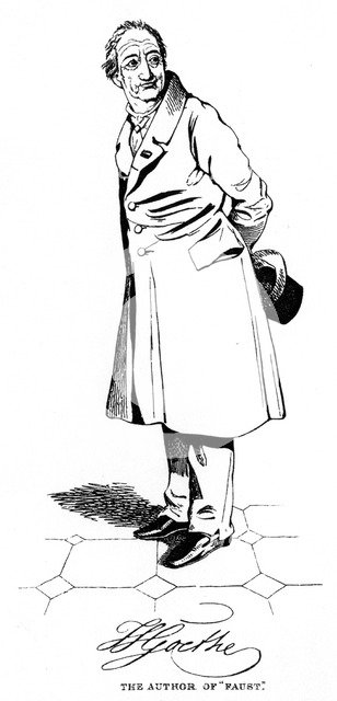 Johann Wolfgang von Goethe, German poet, dramatist and scientist, c1830. Artist: Unknown