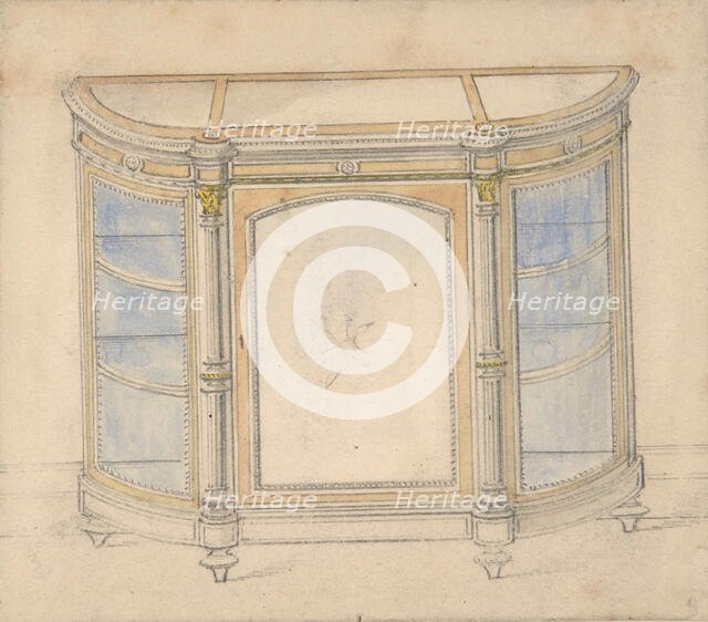 Cabinet Design, 19th century. Creator: Anon.