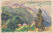 'Mountain landscape, Tione', c1950.  Creator: Shirley Markham.