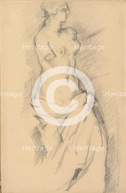 Study of "Venus de Milo", 1881/1884. Creator: Paul Cezanne.