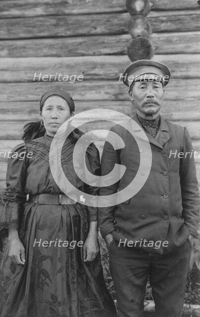 Shoria Family Dressed in the "City" Type Clothes, 1913. Creator: GI Ivanov.