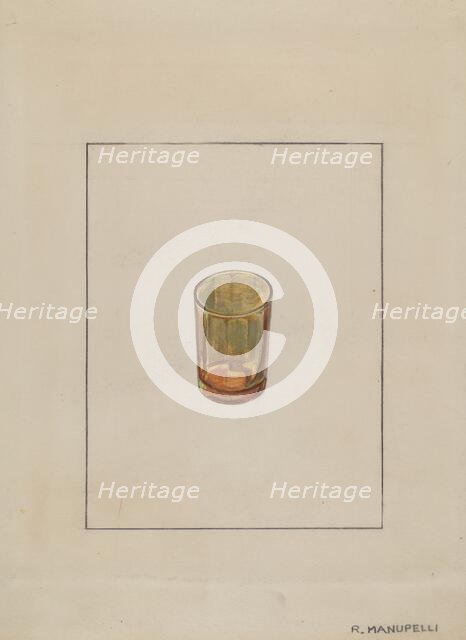 Amber Glass, 1935/1942. Creator: Raymond Manupelli.