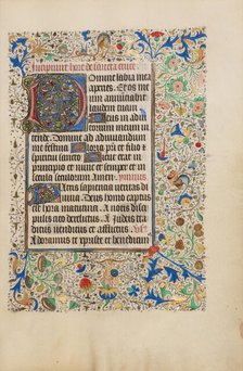 Decorated Text Page; Llangattock Hours, 1450s. Creator: Unknown.