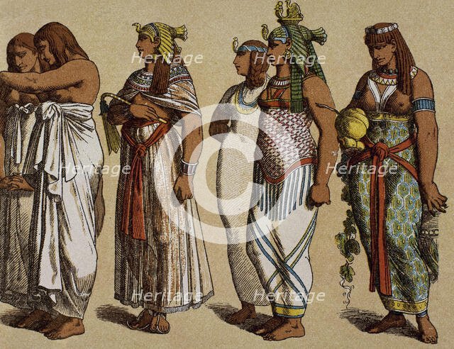 First wives of the pharaoh, Egypt.  Creator: Unknown.