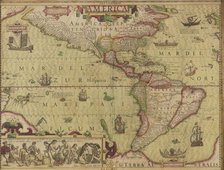 America. From Mercator-Hondius Atlas, c.1620. Creator: Hondius, Jodocus (1563-1612).