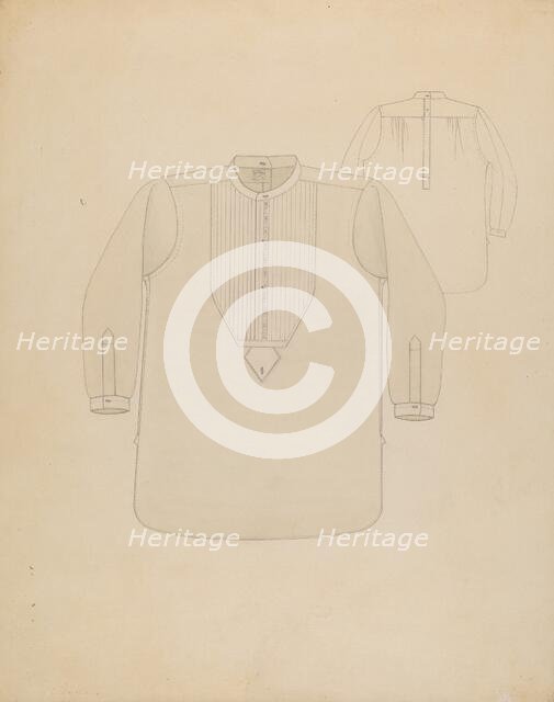 Shirt, c. 1937. Creator: Irene M. Burge.