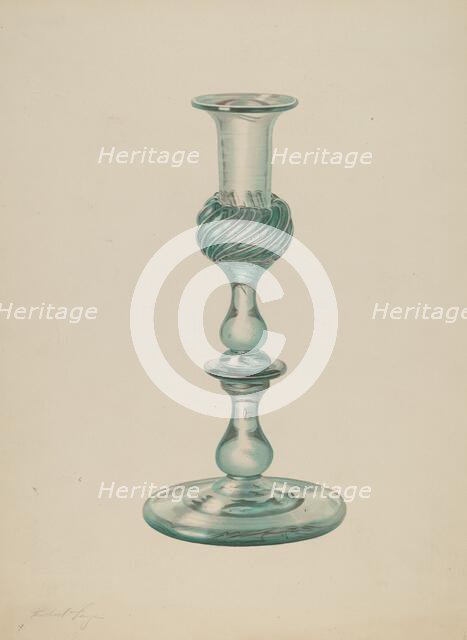 Candlestick, c. 1939. Creator: Michael Fenga.