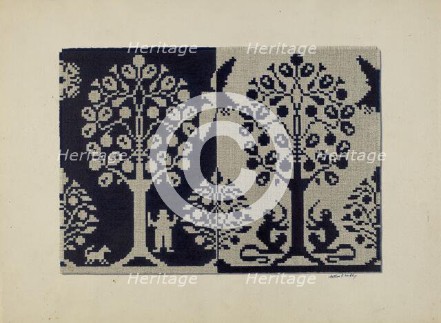 Tyler Coverlet, c. 1941. Creator: Merkley, Arthur G..