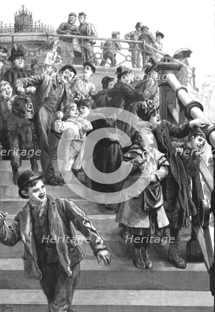 ''Children's First View of the Sea', 1891. Creator: R Barnes.