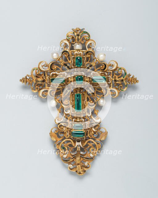 Pendant Cross, Spain, c. 1575-c. 1625. Creator: Unknown.