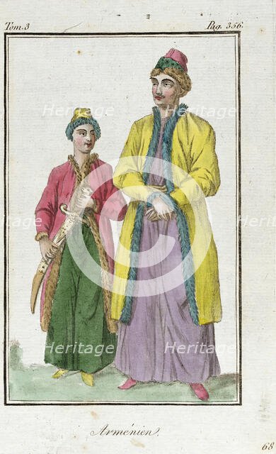 Costume Plate (Arménien), Late 18th to early 19th century. Creators: Jacques Grasset de Saint-Sauveur, LF Labrousse.