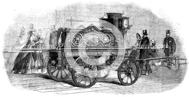 The International Exhibition: fire-engine presented to Mr. Hodges by...inhabitants of Lambeth, 1862. Creator: Unknown.