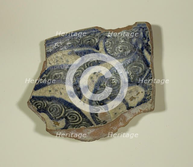 Fragment of a Bowl, 14th-15th century. Creator: Unknown.