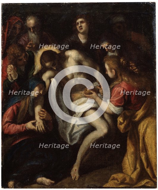 'The Lamentation over Christ', late 16th or early 17th century. Artist: Leandro Bassano