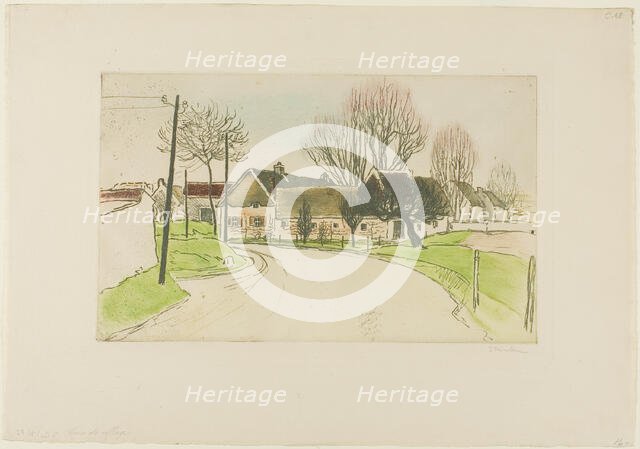 The House on the Edge of the Village, 1902. Creator: Theophile Alexandre Steinlen.