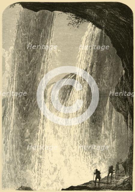 'Under the Falls, Canada Side', 1872.  Creator: Frederick William Quartley.