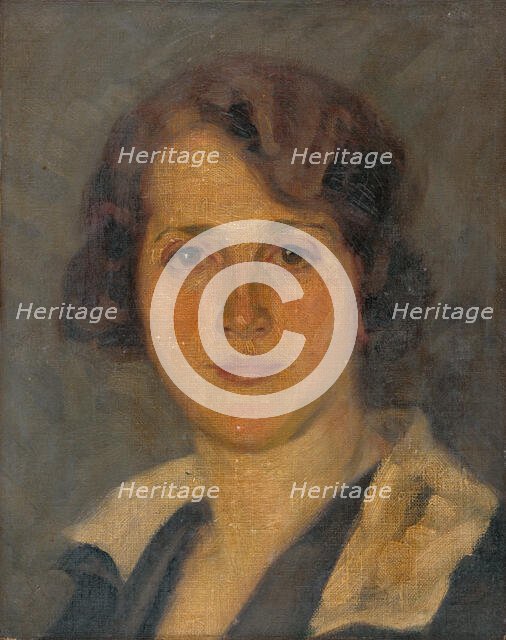 Portrait of the artist's wife, 1935. Creator: Andrej Kovacik.