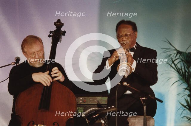 Clark Terry and Red Mitchell, Jazz Inn Party, Nordwijk, Netherlands, 1989. Creator: Brian Foskett.