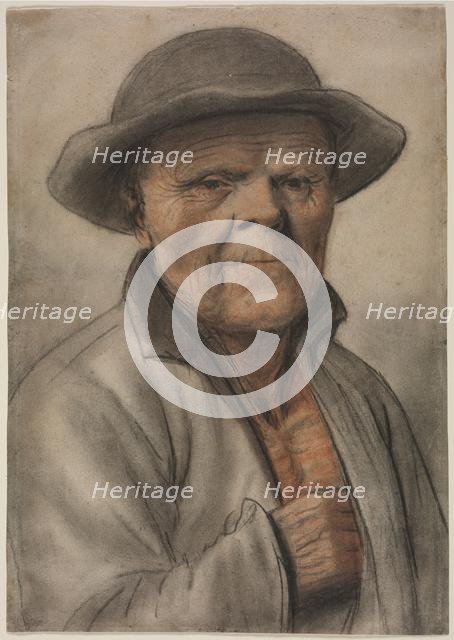 Portrait of an Old Man, 1600s?. Creator: Nicolas Lagneau (French, 1590-1666), manner of.