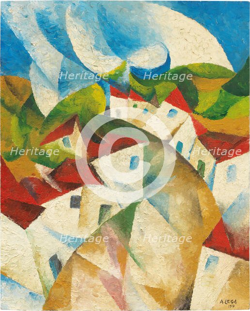 Strada di paese (Country road), 1917. Creator: Lega; Achille (1899-1934).